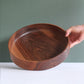 Bowl con piedino in noce Ø34cm